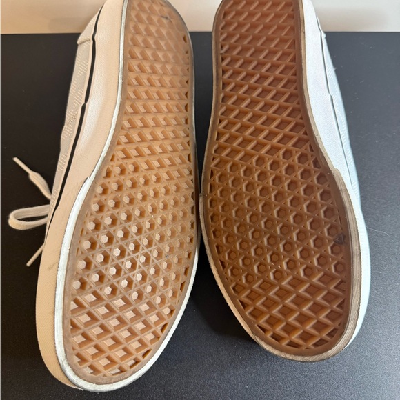 Women’s Vans Light Blue Checkered Lace-Up Shoes - Picture 4 of 4